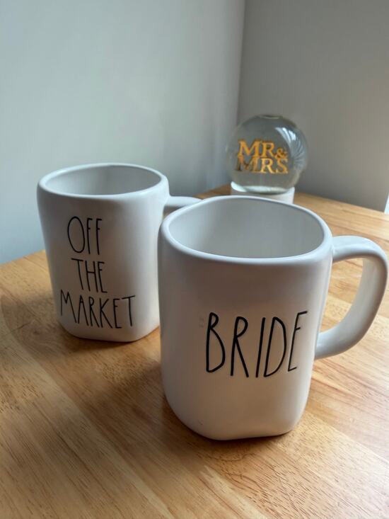 Rae Dunn Other - Rae Dunn Bride & Off The Market Mug Set Wedding Engagement Bridal Shower Gift